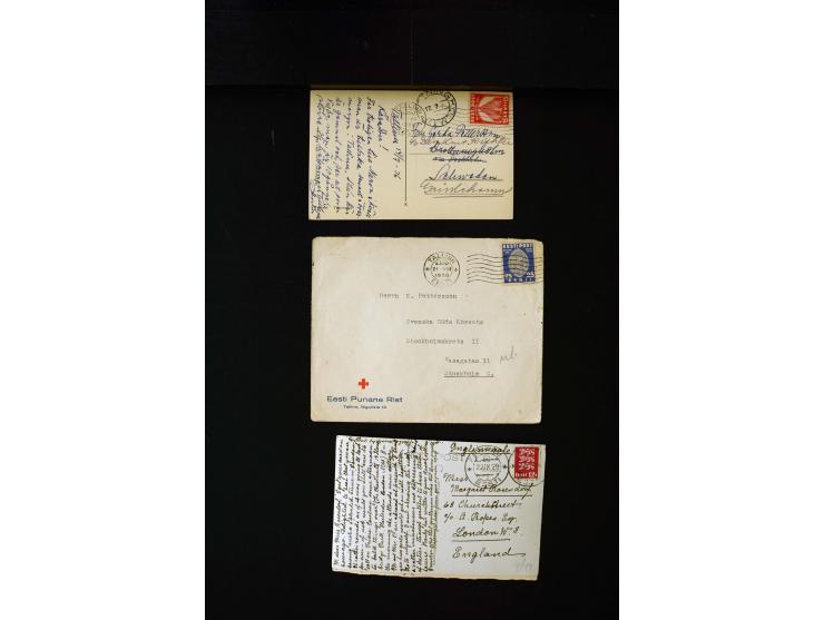 1919/43, very interesting collection of more than 180 cards and covers including censor marks, special cancellations, Ostland