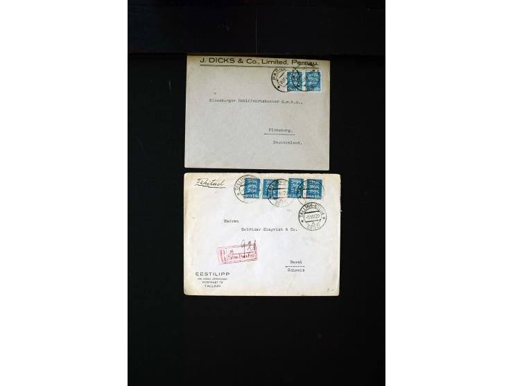 1919/43, very interesting collection of more than 180 cards and covers including censor marks, special cancellations, Ostland