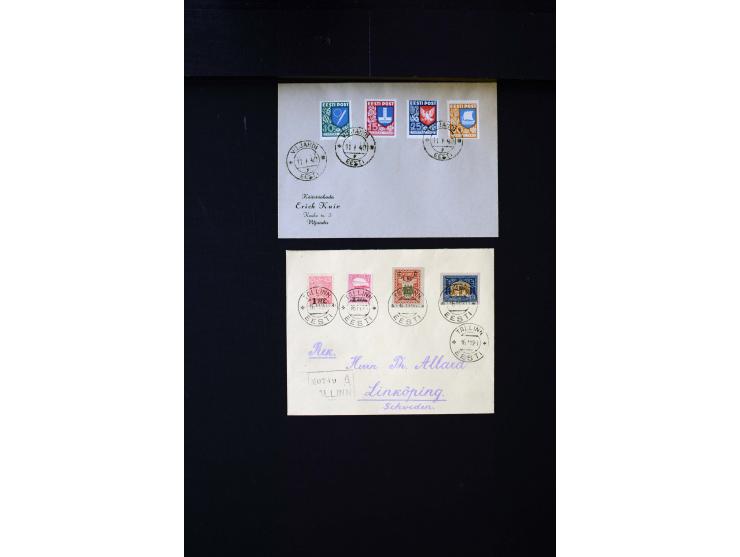 1919/43, very interesting collection of more than 180 cards and covers including censor marks, special cancellations, Ostland