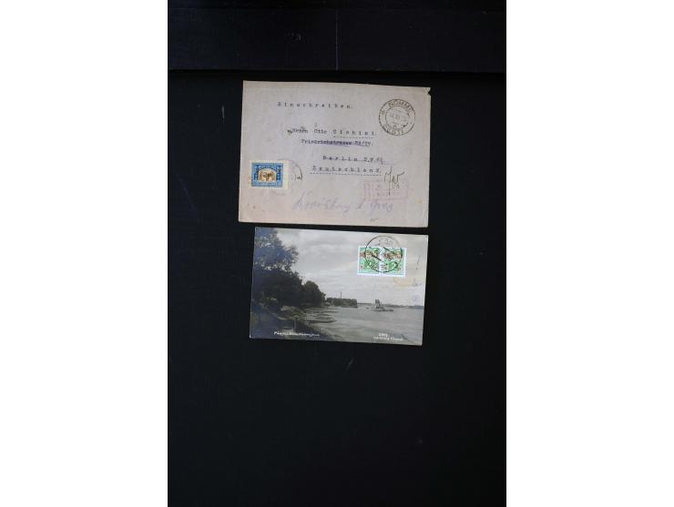 1919/43, very interesting collection of more than 180 cards and covers including censor marks, special cancellations, Ostland
