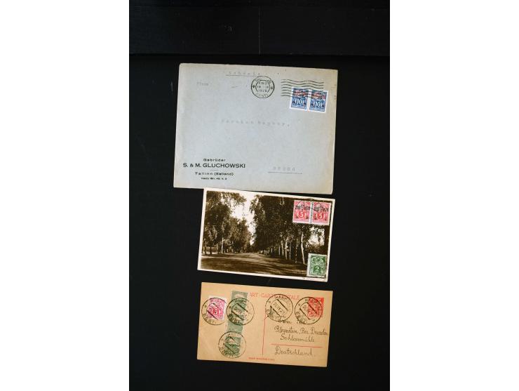 1919/43, very interesting collection of more than 180 cards and covers including censor marks, special cancellations, Ostland
