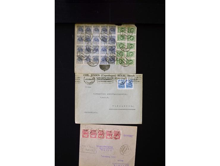 1919/43, very interesting collection of more than 180 cards and covers including censor marks, special cancellations, Ostland