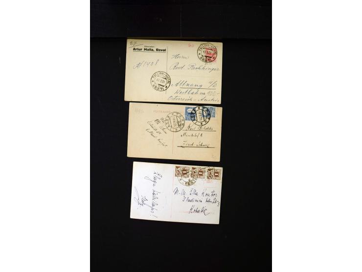 1919/43, very interesting collection of more than 180 cards and covers including censor marks, special cancellations, Ostland