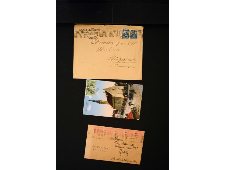 1919/43, very interesting collection of more than 180 cards and covers including censor marks, special cancellations, Ostland