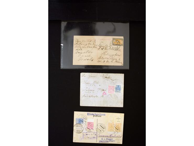 1919/43, very interesting collection of more than 180 cards and covers including censor marks, special cancellations, Ostland