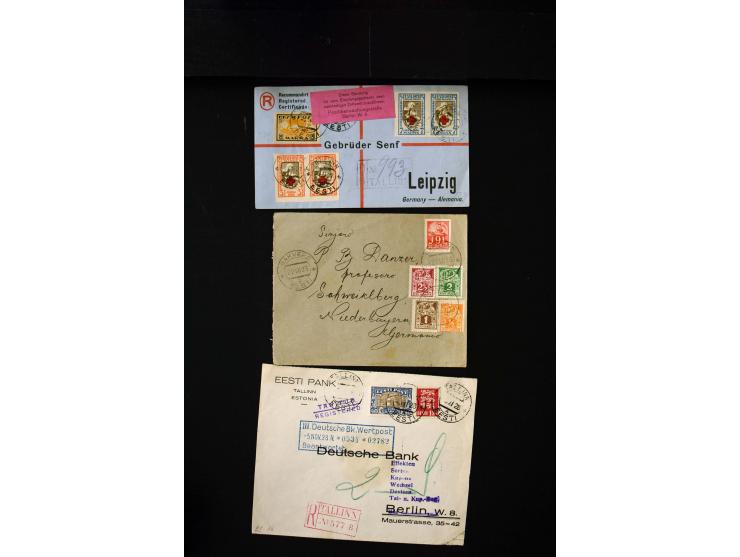 1919/43, very interesting collection of more than 180 cards and covers including censor marks, special cancellations, Ostland