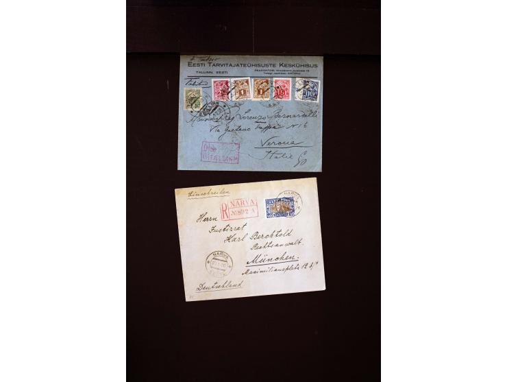 1919/43, very interesting collection of more than 180 cards and covers including censor marks, special cancellations, Ostland