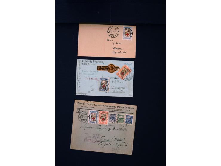 1919/43, very interesting collection of more than 180 cards and covers including censor marks, special cancellations, Ostland