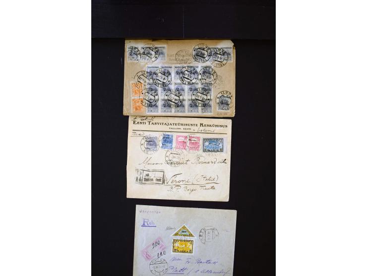 1919/43, very interesting collection of more than 180 cards and covers including censor marks, special cancellations, Ostland