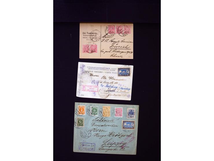 1919/43, very interesting collection of more than 180 cards and covers including censor marks, special cancellations, Ostland