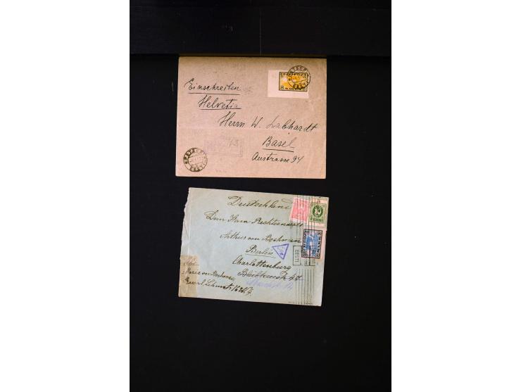 1919/43, very interesting collection of more than 180 cards and covers including censor marks, special cancellations, Ostland