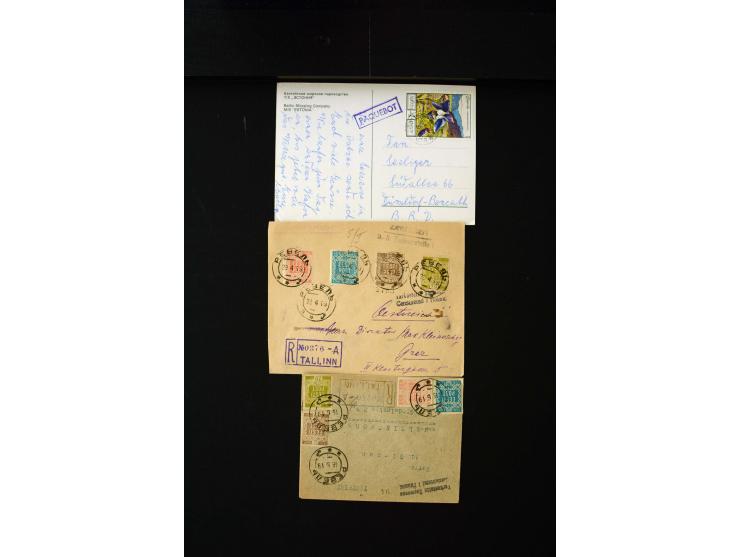 1919/43, very interesting collection of more than 180 cards and covers including censor marks, special cancellations, Ostland