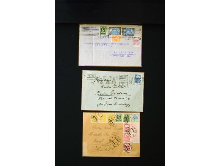1919/43, very interesting collection of more than 180 cards and covers including censor marks, special cancellations, Ostland