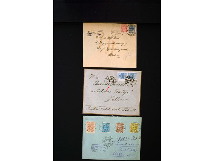 1919/43, very interesting collection of more than 180 cards and covers including censor marks, special cancellations, Ostland