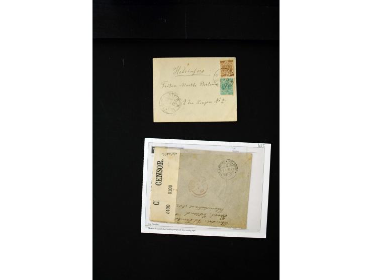 1919/43, very interesting collection of more than 180 cards and covers including censor marks, special cancellations, Ostland