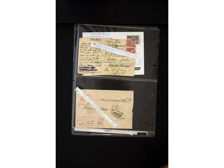 1919/43, very interesting collection of more than 180 cards and covers including censor marks, special cancellations, Ostland