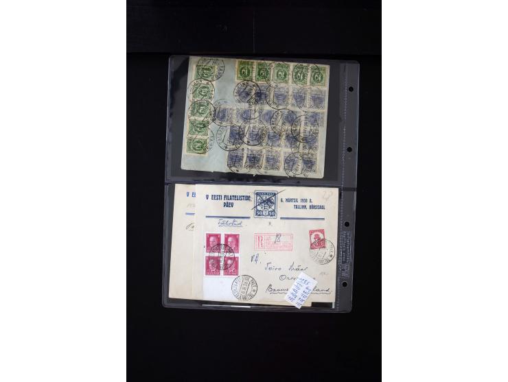 1919/43, very interesting collection of more than 180 cards and covers including censor marks, special cancellations, Ostland