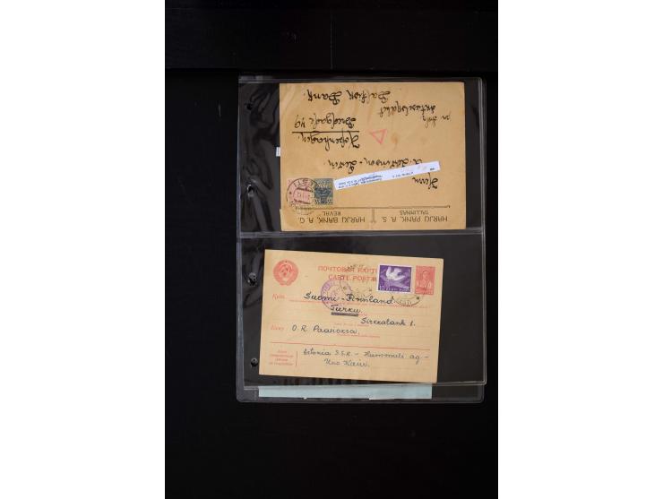 1919/43, very interesting collection of more than 180 cards and covers including censor marks, special cancellations, Ostland