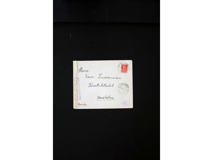 1919/43, very interesting collection of more than 180 cards and covers including censor marks, special cancellations, Ostland