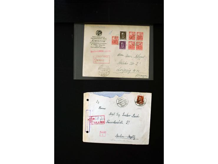 1919/43, very interesting collection of more than 180 cards and covers including censor marks, special cancellations, Ostland