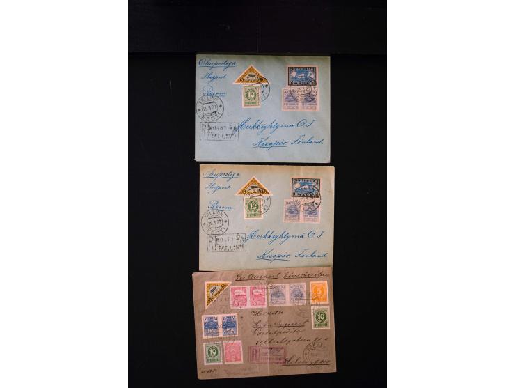 1919/43, very interesting collection of more than 180 cards and covers including censor marks, special cancellations, Ostland