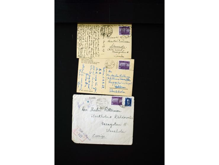 1919/43, very interesting collection of more than 180 cards and covers including censor marks, special cancellations, Ostland