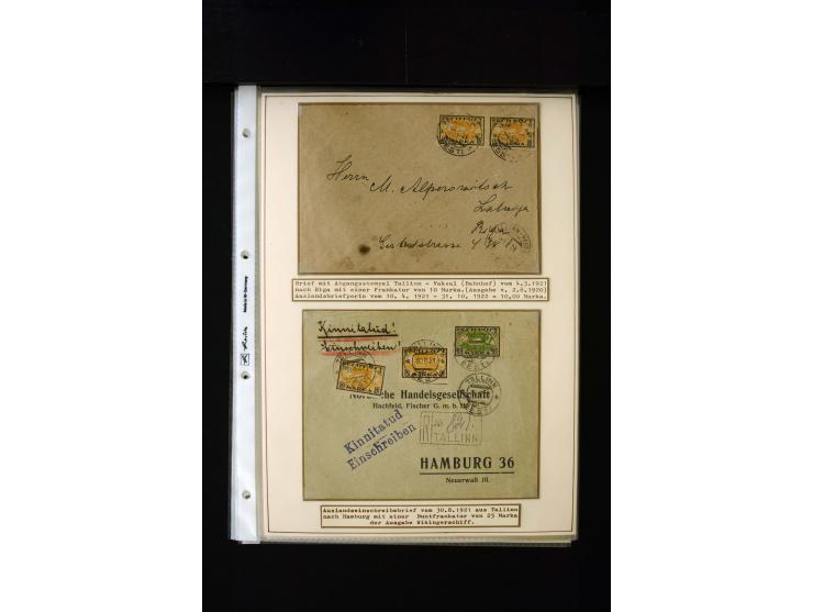 1919/43, very interesting collection of more than 180 cards and covers including censor marks, special cancellations, Ostland