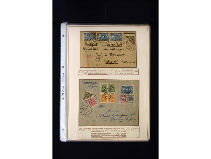 1919/43, very interesting collection of more than 180 cards and covers including censor marks, special cancellations, Ostland
