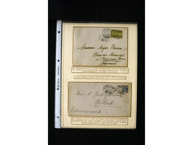1919/43, very interesting collection of more than 180 cards and covers including censor marks, special cancellations, Ostland