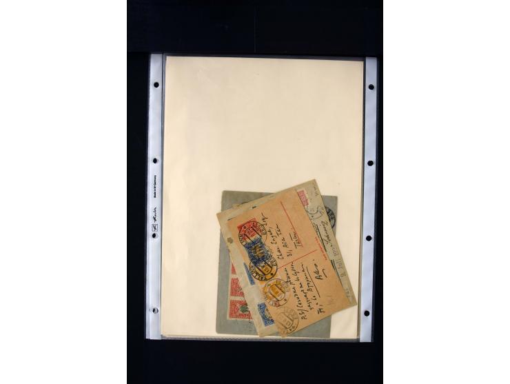 1919/43, very interesting collection of more than 180 cards and covers including censor marks, special cancellations, Ostland