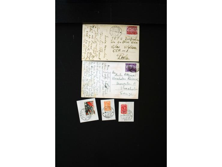 1919/43, very interesting collection of more than 180 cards and covers including censor marks, special cancellations, Ostland