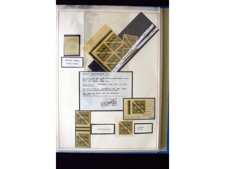 AIRMAIL: 1920/30, very interesting unused and used collection containing several "Ice-Flights", more than 30 cards and covers
