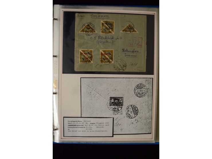 AIRMAIL: 1920/30, very interesting unused and used collection containing several "Ice-Flights", more than 30 cards and covers