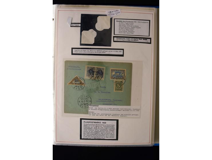 AIRMAIL: 1920/30, very interesting unused and used collection containing several "Ice-Flights", more than 30 cards and covers