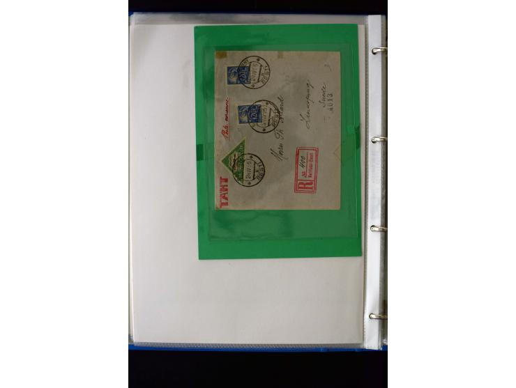 AIRMAIL: 1920/30, very interesting unused and used collection containing several "Ice-Flights", more than 30 cards and covers