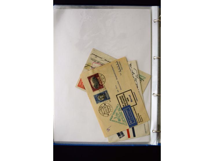 AIRMAIL: 1920/30, very interesting unused and used collection containing several "Ice-Flights", more than 30 cards and covers