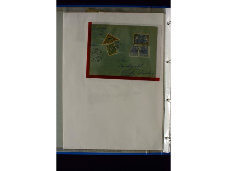 AIRMAIL: 1920/30, very interesting unused and used collection containing several "Ice-Flights", more than 30 cards and covers