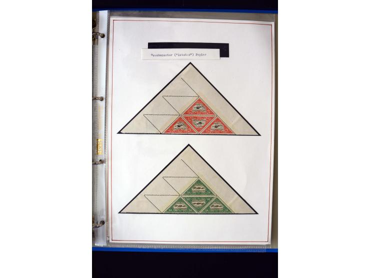 AIRMAIL: 1920/30, very interesting unused and used collection containing several "Ice-Flights", more than 30 cards and covers