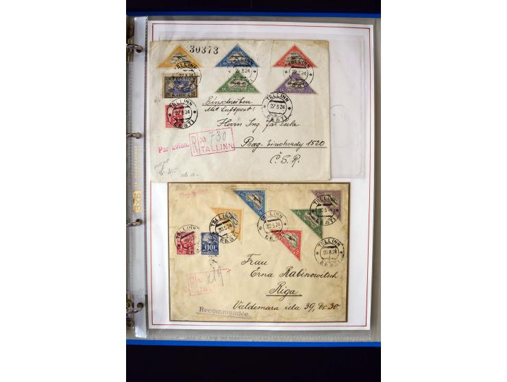 AIRMAIL: 1920/30, very interesting unused and used collection containing several "Ice-Flights", more than 30 cards and covers