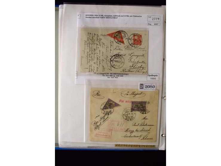 AIRMAIL: 1920/30, very interesting unused and used collection containing several "Ice-Flights", more than 30 cards and covers