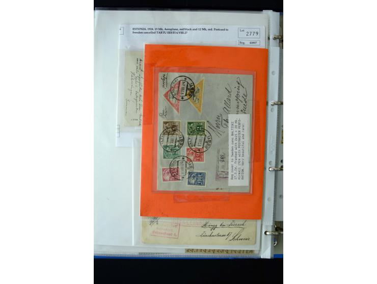 AIRMAIL: 1920/30, very interesting unused and used collection containing several "Ice-Flights", more than 30 cards and covers