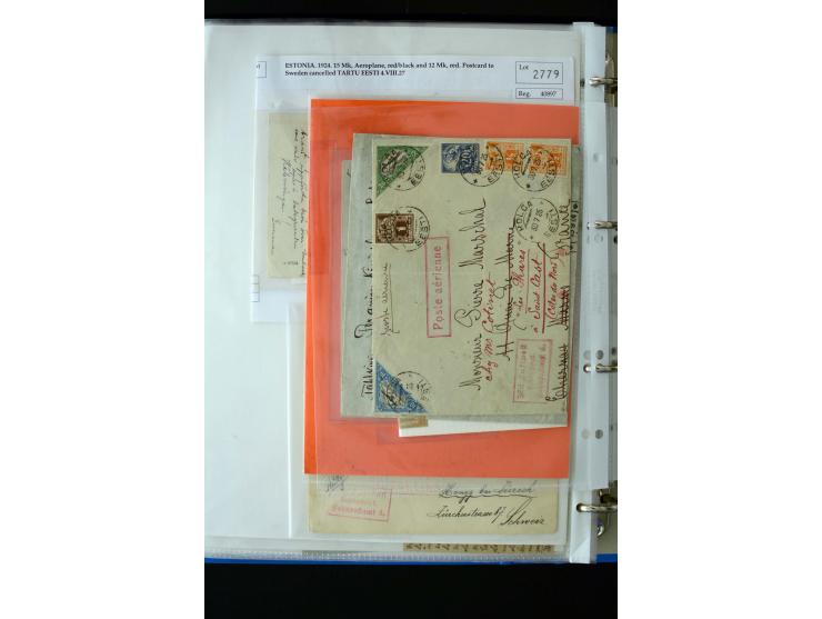 AIRMAIL: 1920/30, very interesting unused and used collection containing several "Ice-Flights", more than 30 cards and covers