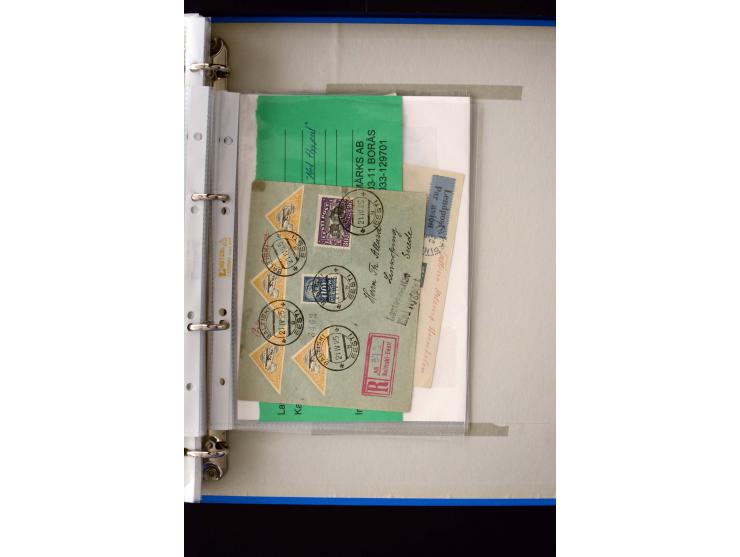 AIRMAIL: 1920/30, very interesting unused and used collection containing several "Ice-Flights", more than 30 cards and covers