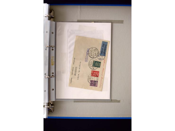 AIRMAIL: 1920/30, very interesting unused and used collection containing several "Ice-Flights", more than 30 cards and covers