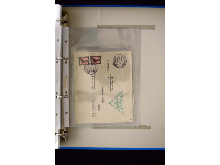 AIRMAIL: 1920/30, very interesting unused and used collection containing several "Ice-Flights", more than 30 cards and covers