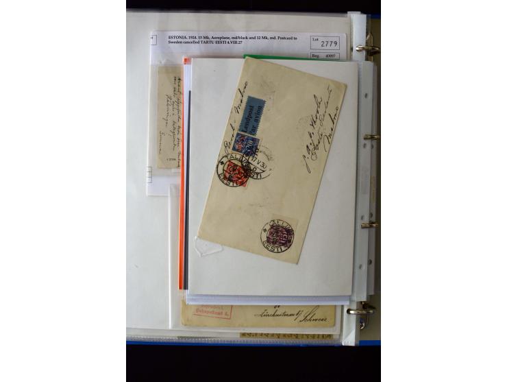 AIRMAIL: 1920/30, very interesting unused and used collection containing several "Ice-Flights", more than 30 cards and covers