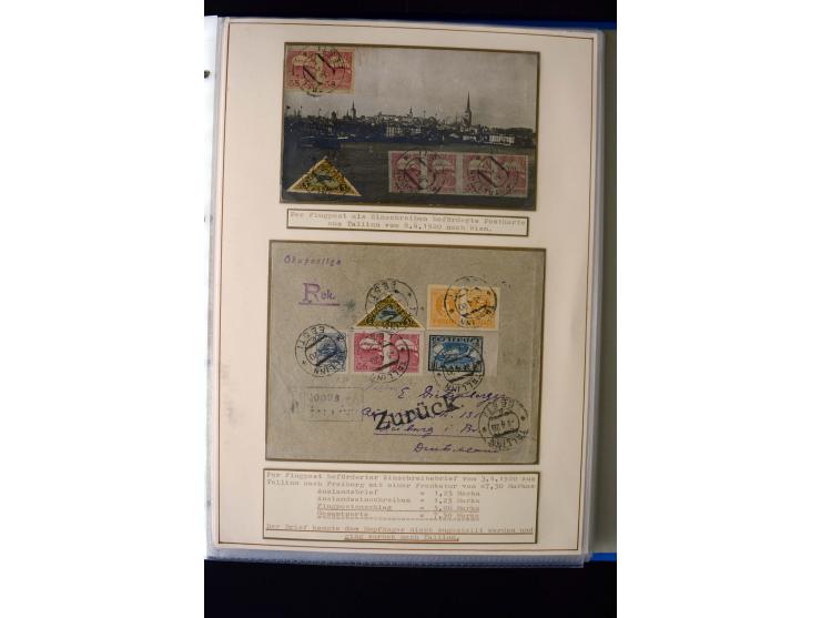 AIRMAIL: 1920/30, very interesting unused and used collection containing several "Ice-Flights", more than 30 cards and covers