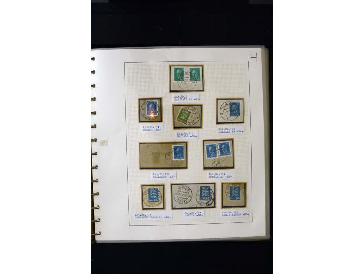 CANCELLATIONS: AA AG - VÖHMA-KABALA, extensive 4 volume collection with many hundred pieces, mostly very clean and complete c