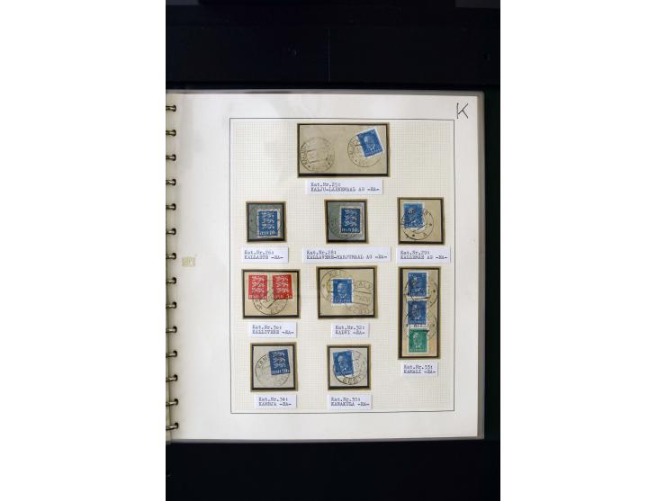 CANCELLATIONS: AA AG - VÖHMA-KABALA, extensive 4 volume collection with many hundred pieces, mostly very clean and complete c
