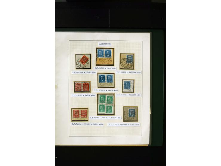 CANCELLATIONS: AA AG - VÖHMA-KABALA, extensive 4 volume collection with many hundred pieces, mostly very clean and complete c